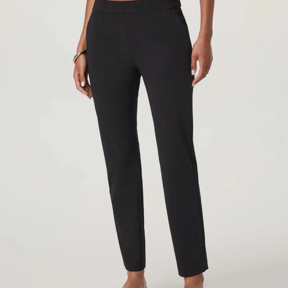 Three pairs of Vuori Miles Ankle Pants 2 Black and 1 Teal size large - Picture 3 of 4
